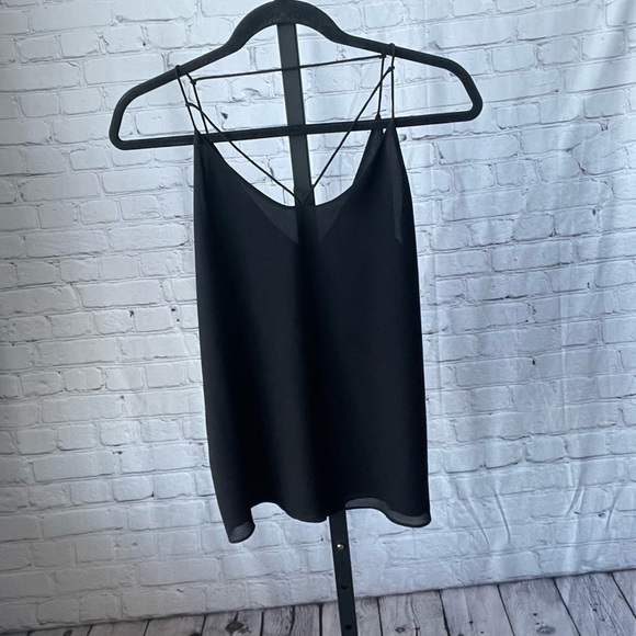 Lost April Black Strappy Basic Cami Top Size Small - Picture 1 of 4
